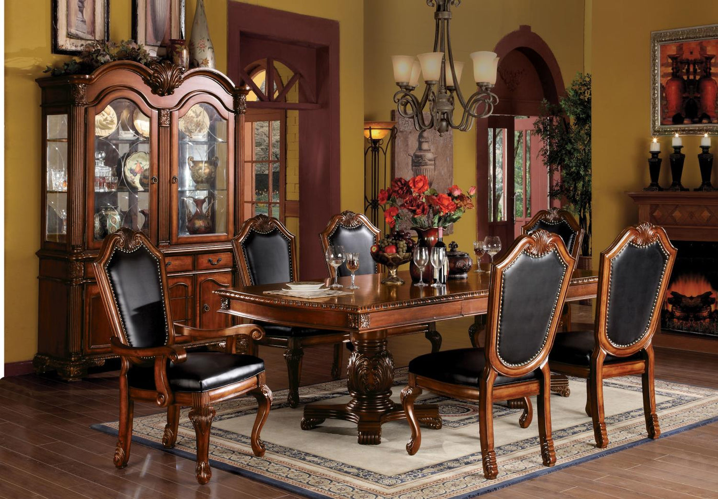Moliere Arm Chair - Cherry - Set of 2