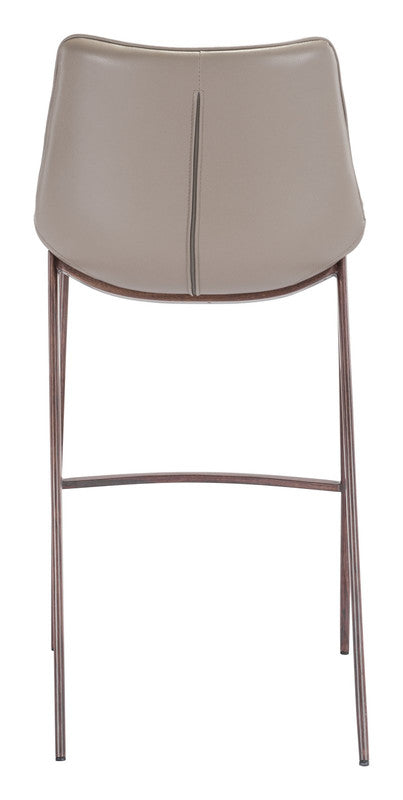 Teglberg Bar Height Stool - Greyish Brown/Walnut - Set of 2