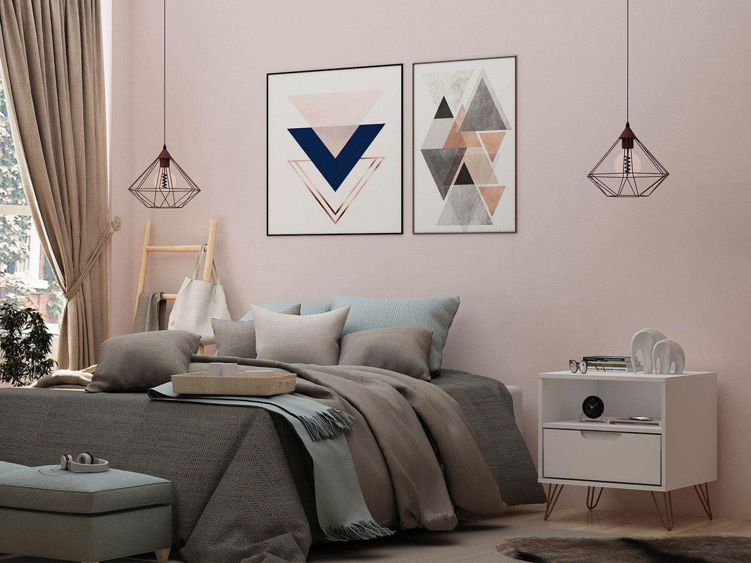 Nuuk I Night Table - White