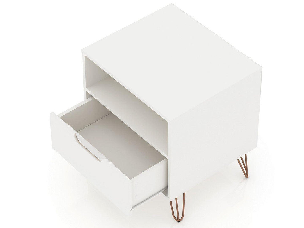 Nuuk I Night Table - White