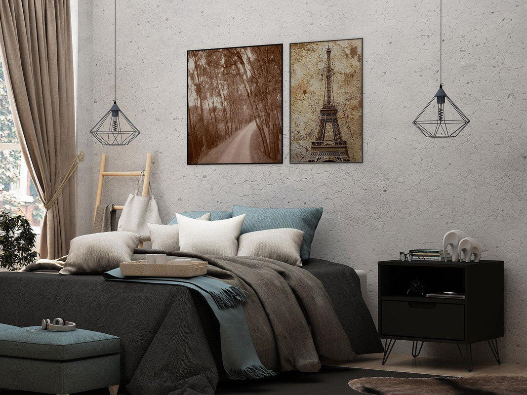 Nuuk I Night Table - Black