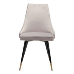 Travis Dining Chair - Grey Velvet - Set of 2