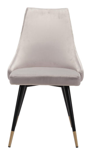 Travis Dining Chair - Grey Velvet - Set of 2