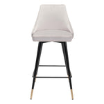 Travis Counter Chair - Grey Velvet