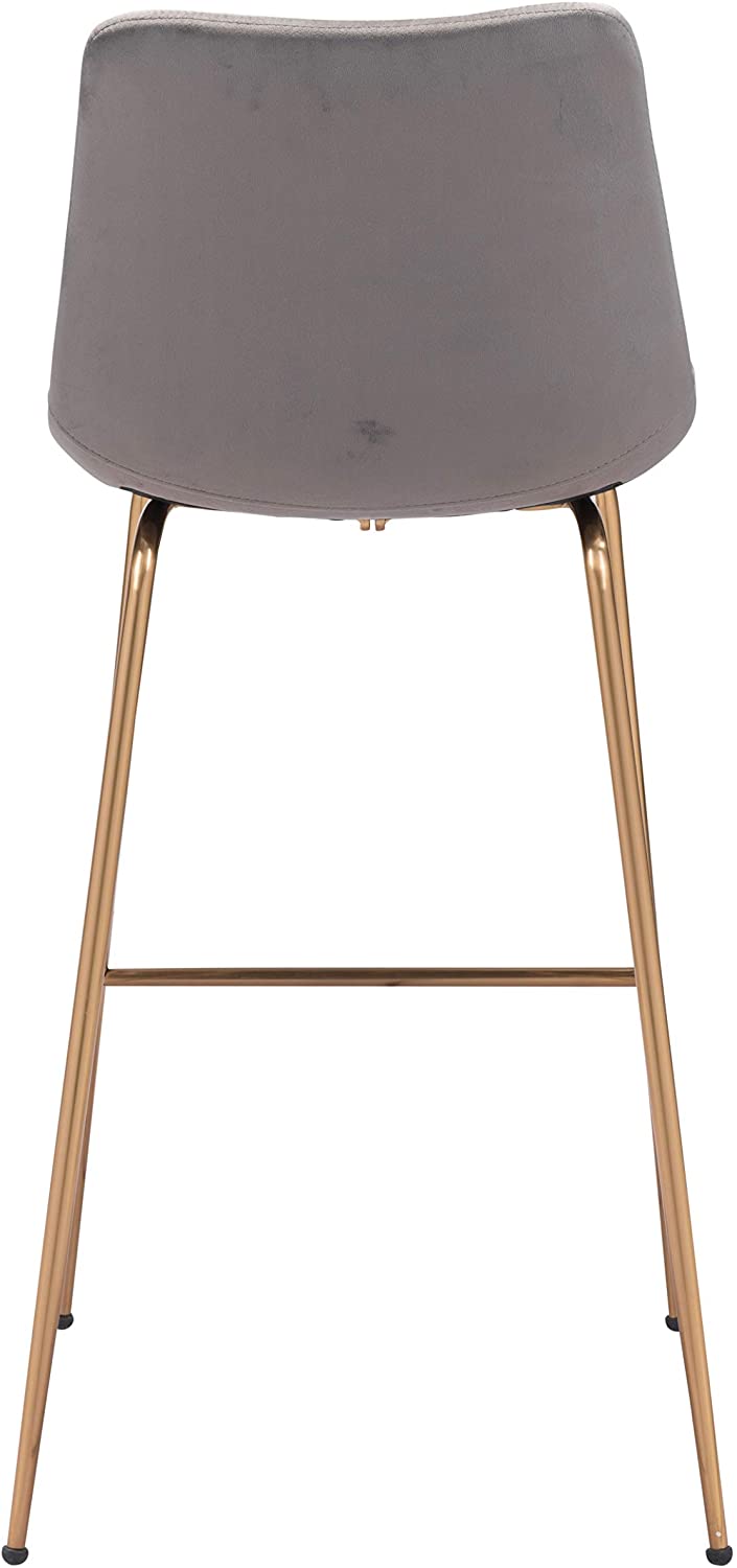 Billinton Bar Chair - Grey/Gold