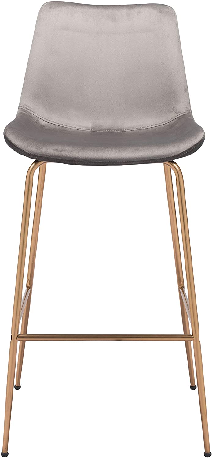 Billinton Bar Chair - Grey/Gold