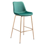 Billinton Bar Chair - Emerald Green/Gold