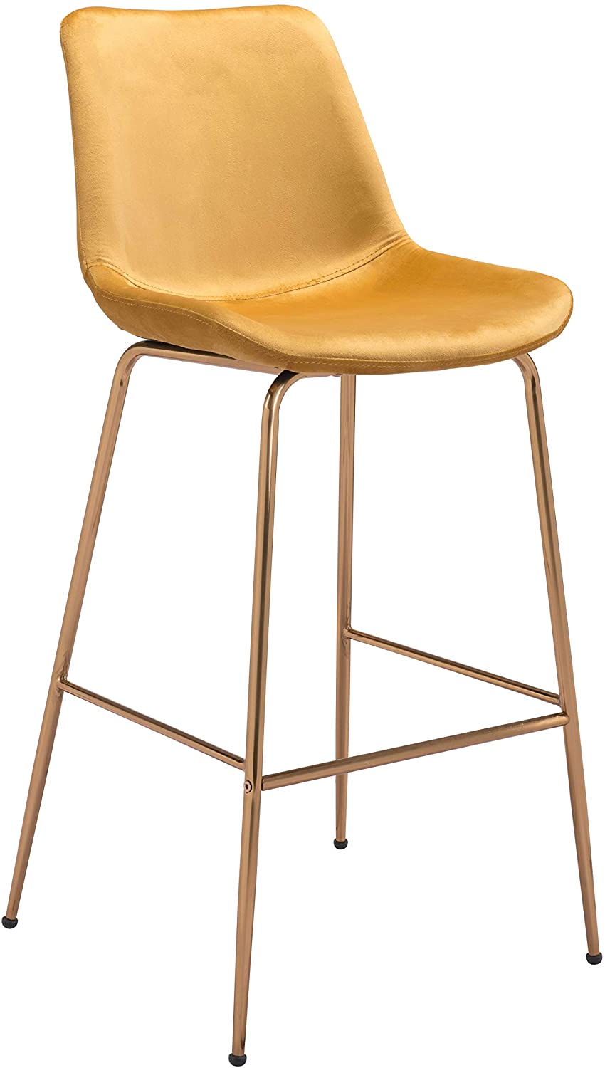Billinton Bar Chair - Canary Yellow/Gold