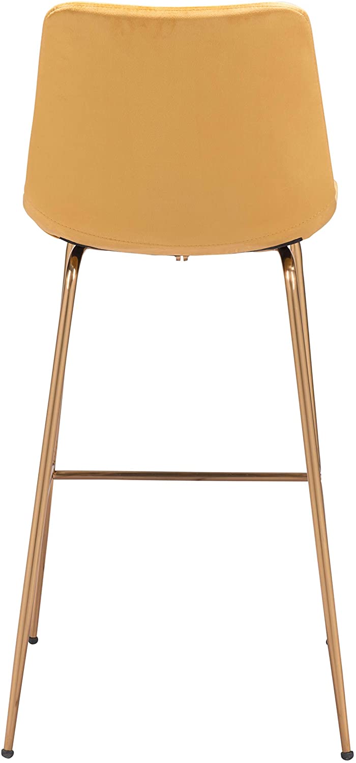 Billinton Bar Chair - Canary Yellow/Gold