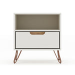 Nuuk I Night Table - Off White/Nature
