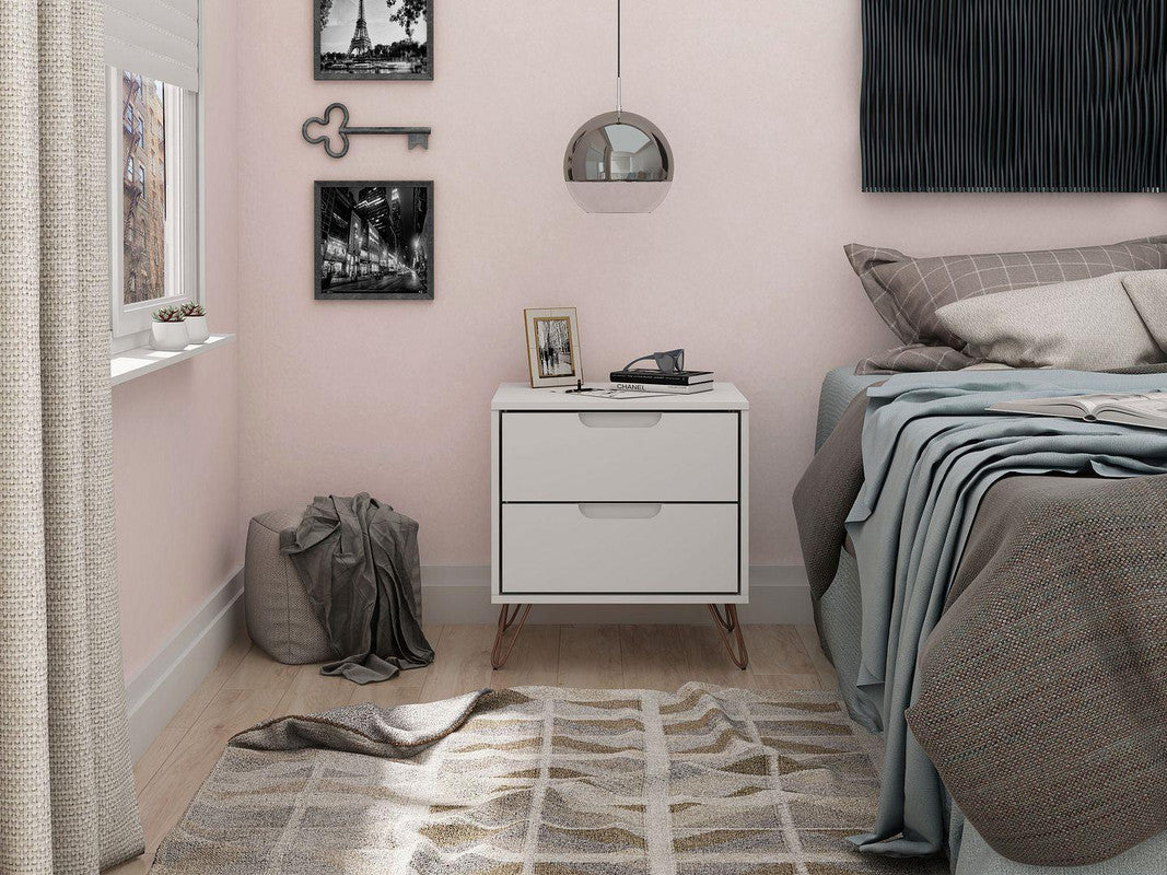 Nuuk II Night Table - White