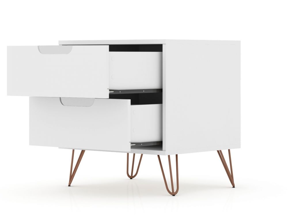 Nuuk II Night Table - White