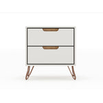 Nuuk II Night Table - Off White/Nature