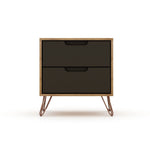 Nuuk II Night Table - Nature/Textured Grey