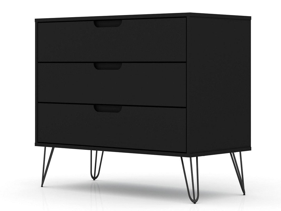 Nuuk 3-Drawer Dresser - Black