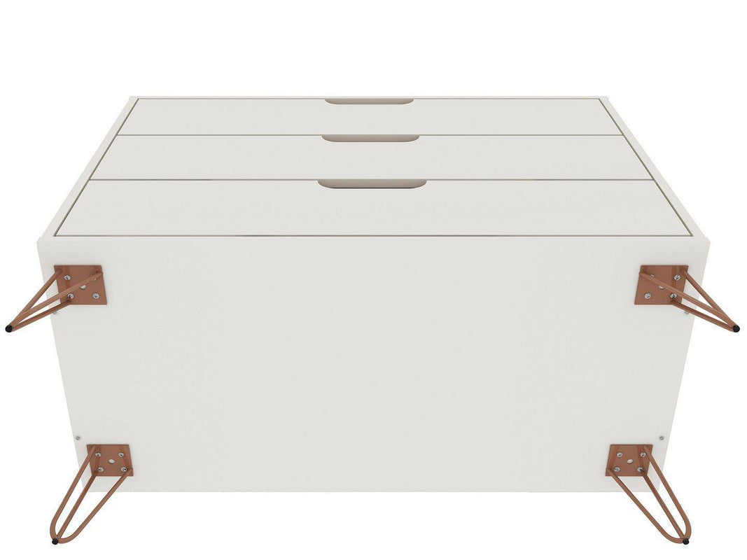 Nuuk 3-Drawer Dresser - Off White/Nature