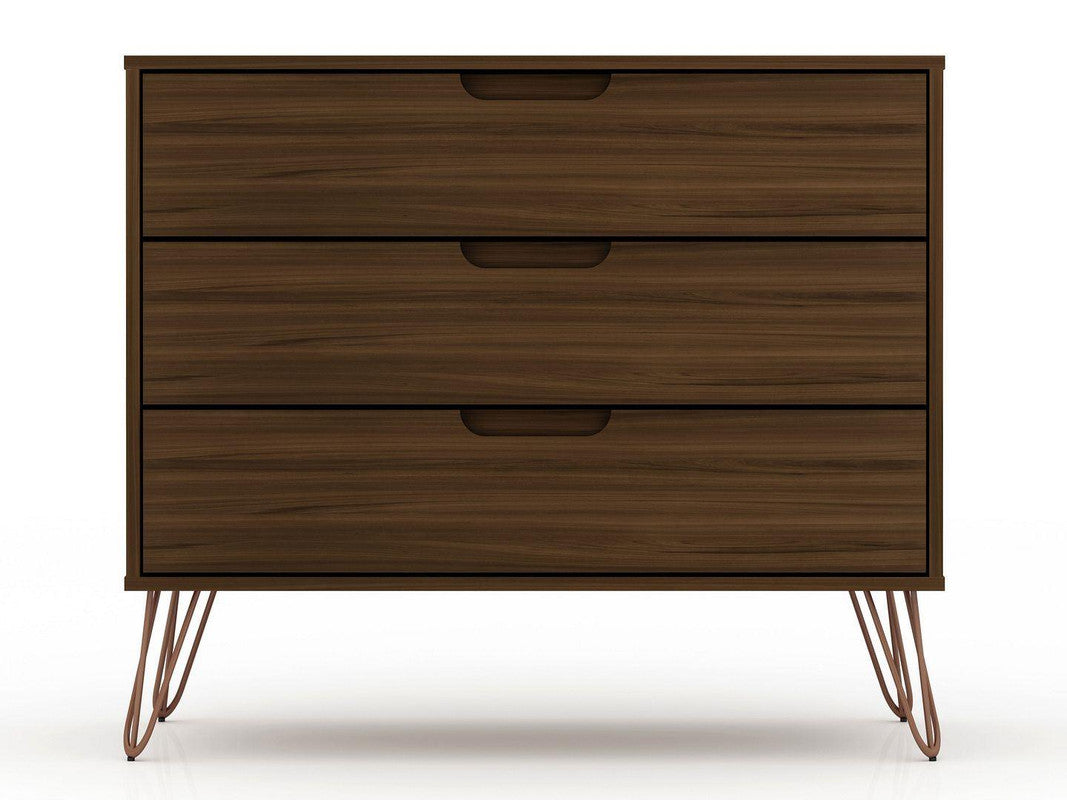 Nuuk 3-Drawer Dresser - Brown