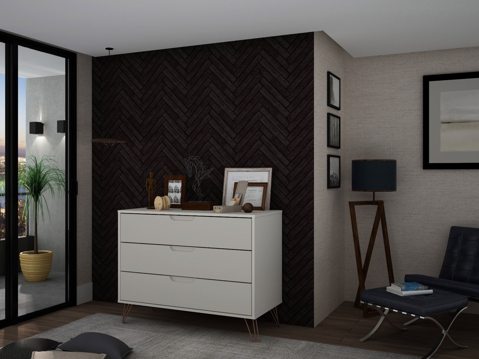 Nuuk 3-Drawer Dresser - Off White