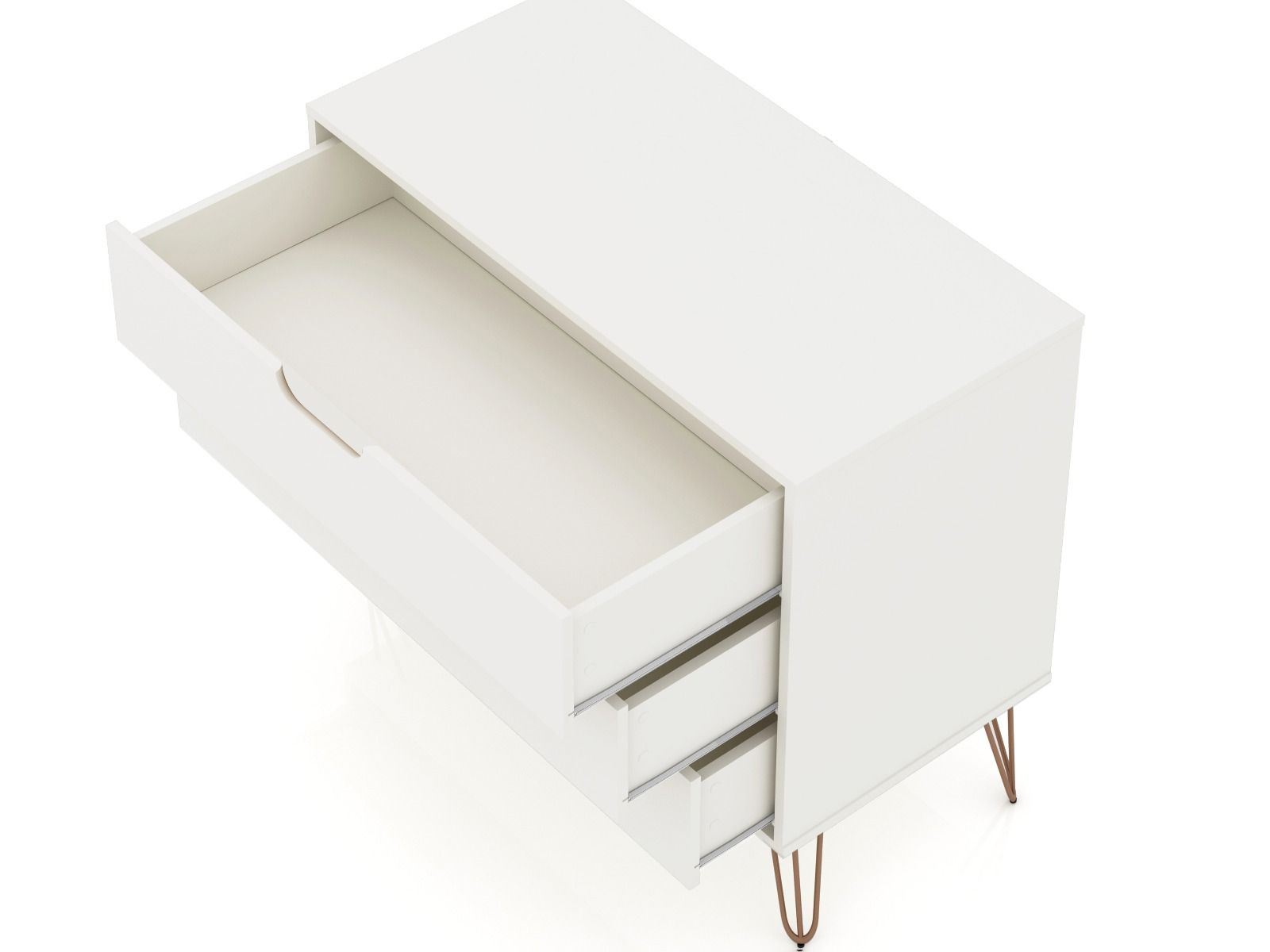 Nuuk 3-Drawer Dresser - Off White