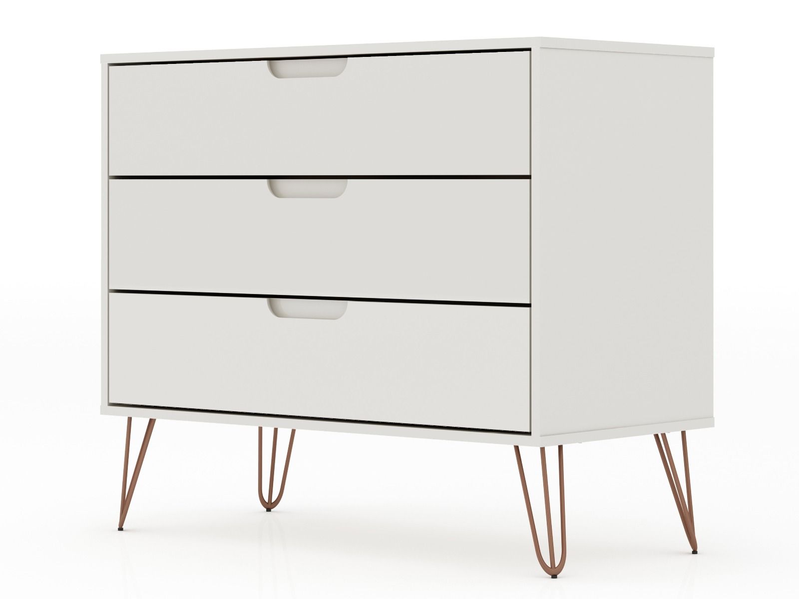 Nuuk 3-Drawer Dresser - Off White