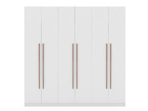 Radfeld 6-Door Wardrobe - White