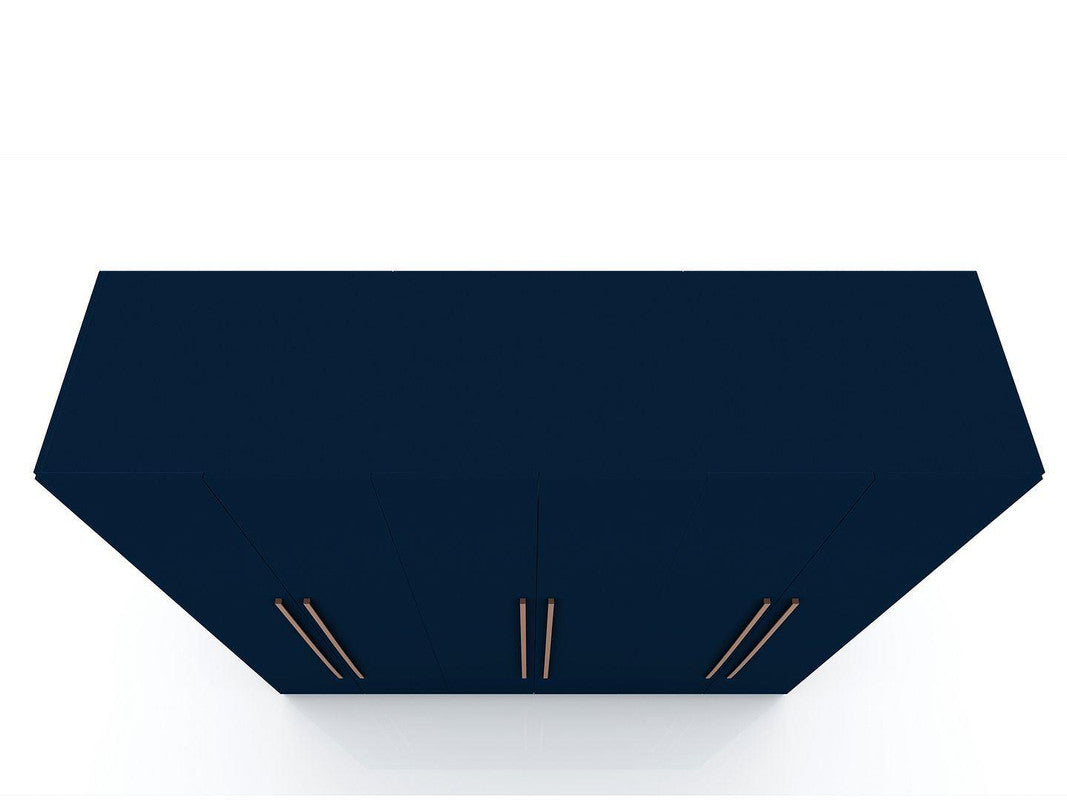 Radfeld 6-Door Ample Storage Wardrobe - Midnight Blue