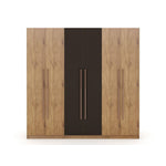 Radfeld 6-Door Wardrobe - Textured Grey