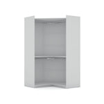 Oulu Open Corner Wardrobe - White