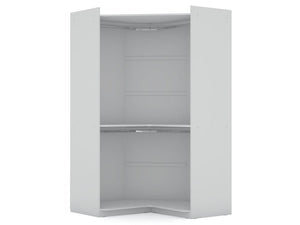 Oulu Open Corner Wardrobe - White