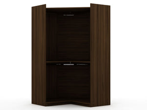 Oulu Open Corner Wardrobe - Brown