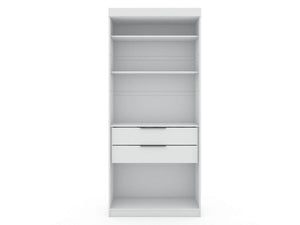 Oulu Open Sectional Wardrobe - White