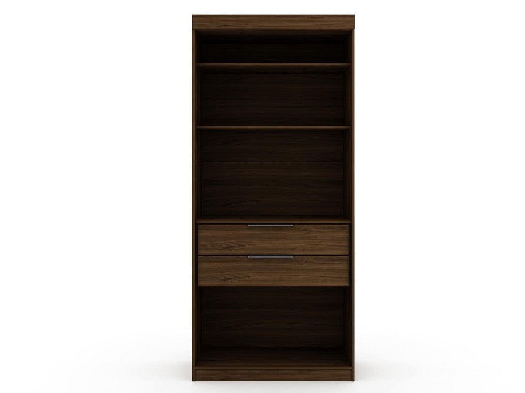 Oulu Open Sectional Wardrobe - Brown