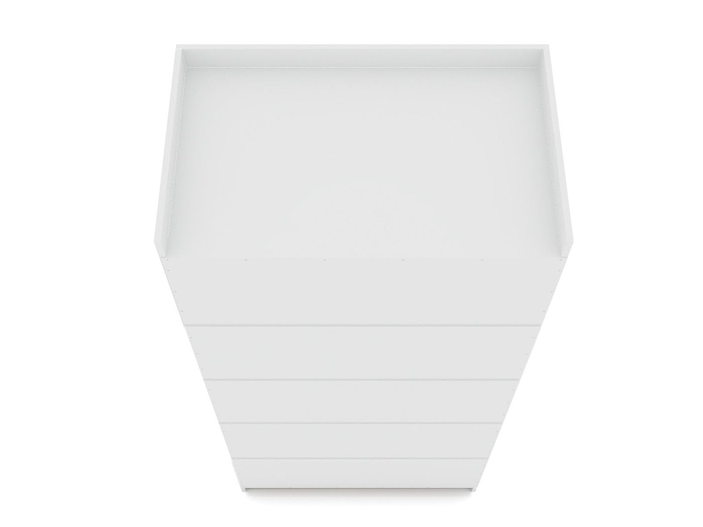 Oulu Open Sectional Wardrobe - White