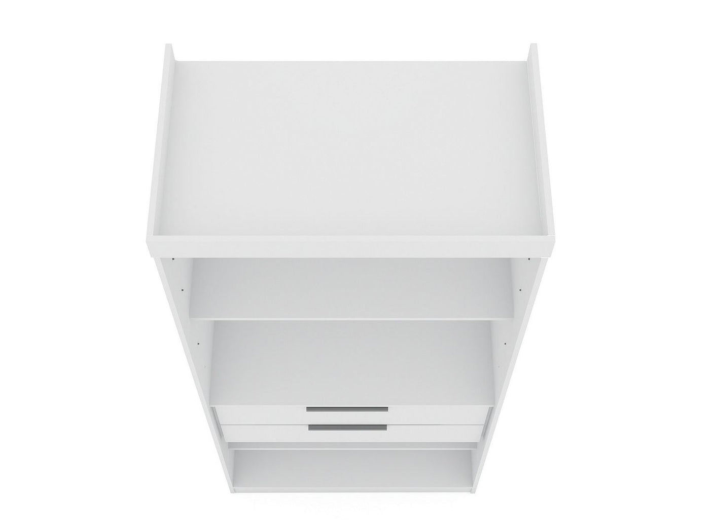 Oulu 3-Piece Open Sectional Wardrobe - White