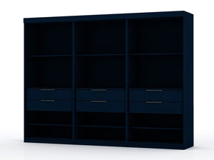 Oulu 3-Piece Open Sectional Wardrobe - Midnight Blue