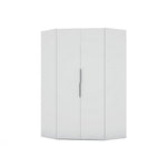 Oulu Corner Wardrobe - White
