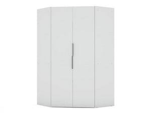 Oulu Corner Wardrobe - White