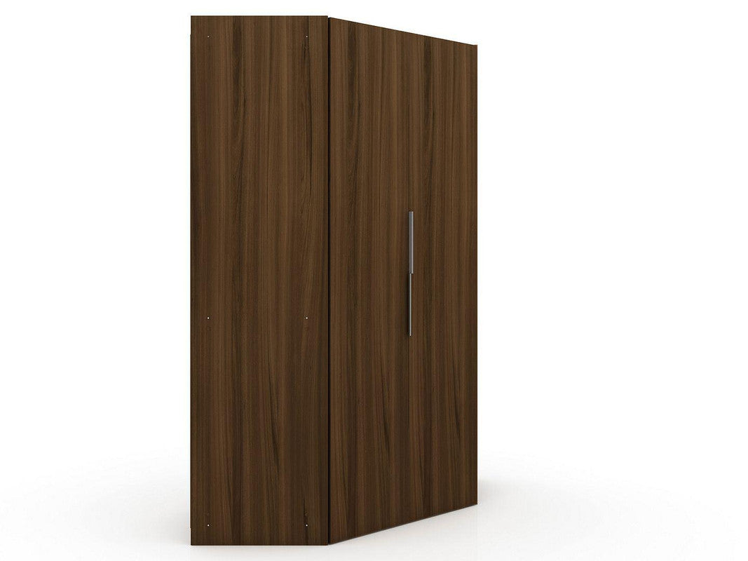 Oulu Corner Wardrobe - Brown