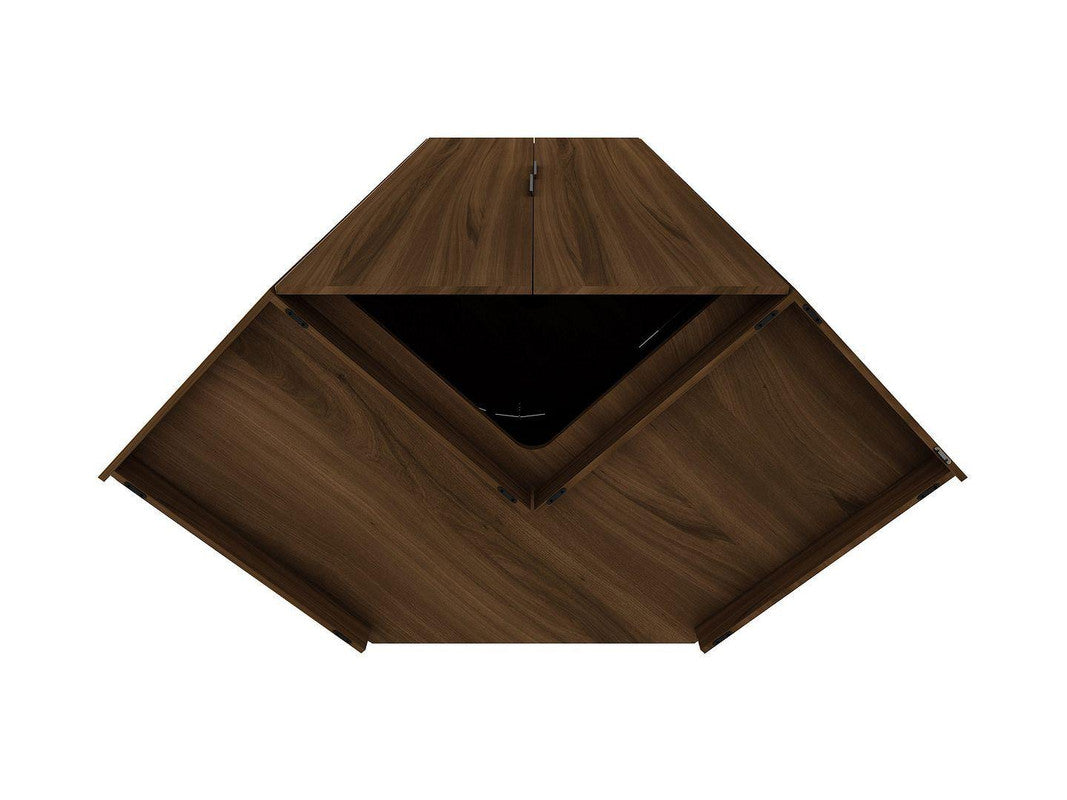 Oulu Corner Wardrobe - Brown