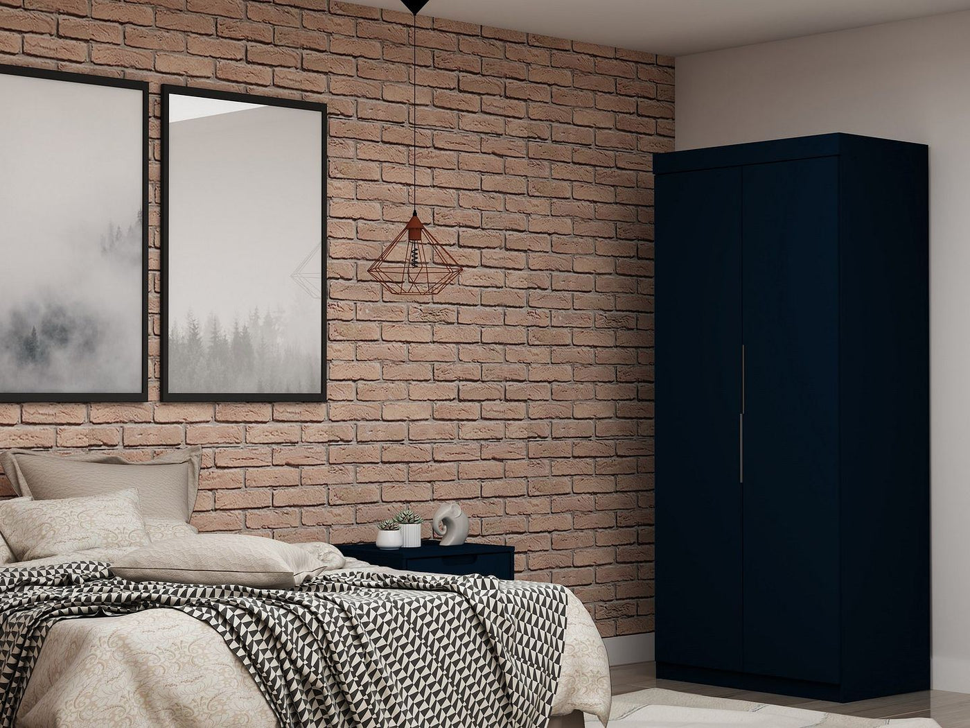 Oulu Modular Wardrobe - Midnight Blue