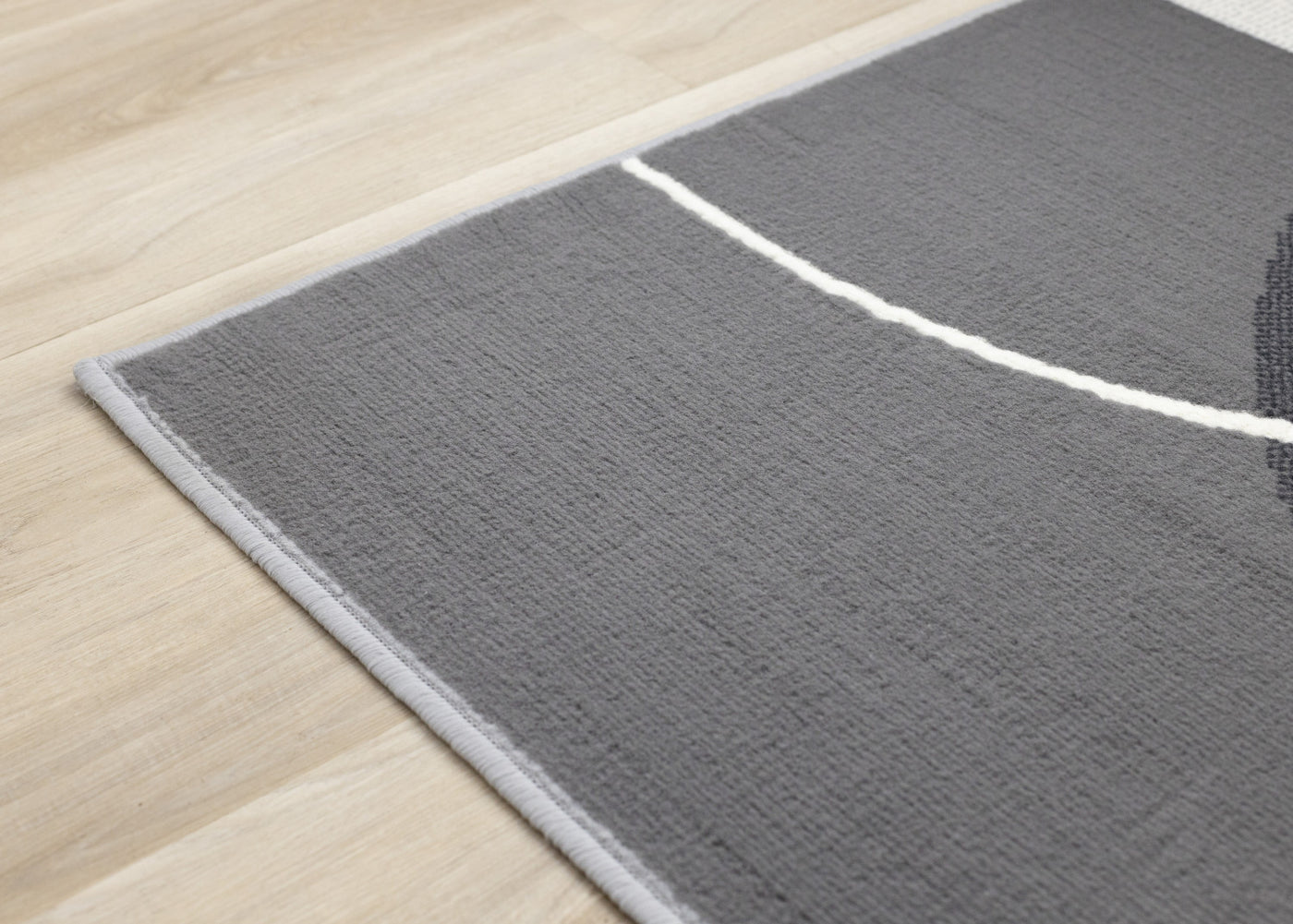 Functional Contemporary Area Rug - Grey - 5' X 8'
