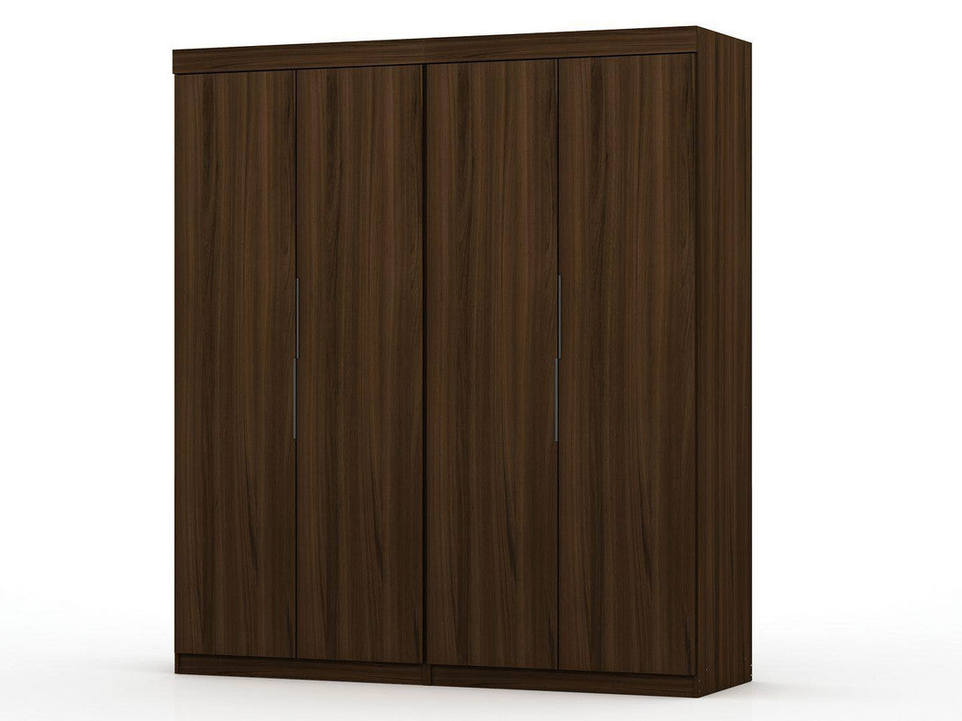Oulu 2-Piece Modular Wardrobe - Brown