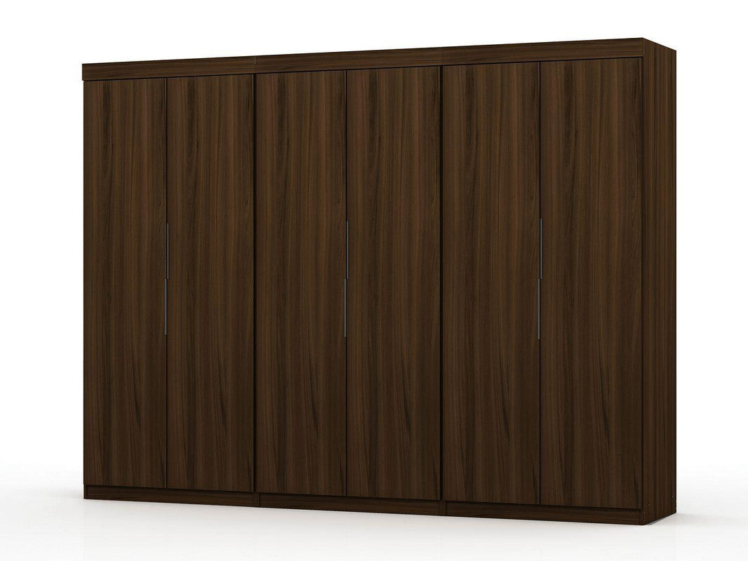 Oulu 3-Piece Modular Wardrobe - Brown