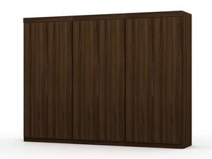 Oulu 3-Piece Modular Wardrobe - Brown