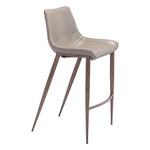 Teglberg Bar Height Stool - Greyish Brown/Walnut - Set of 2