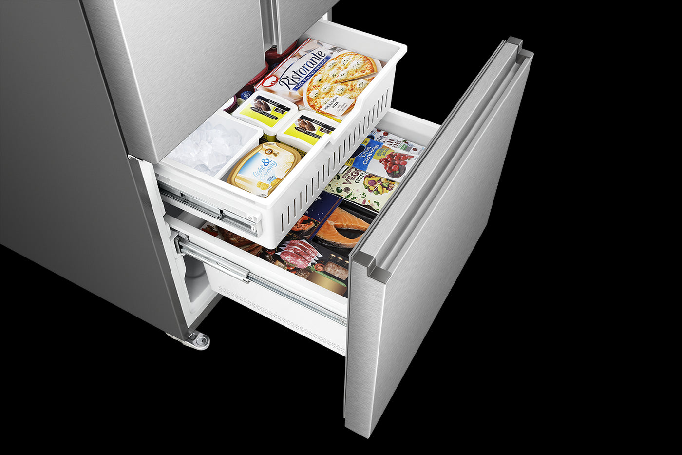 Hisense Stainless Steel French Door Refrigerator (22.1 Cu. Ft.) - RF22B3FSE