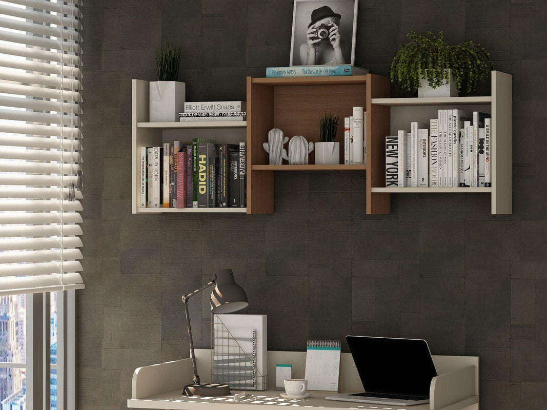 Applesham Accent Shelves - Off White/Maple Cream