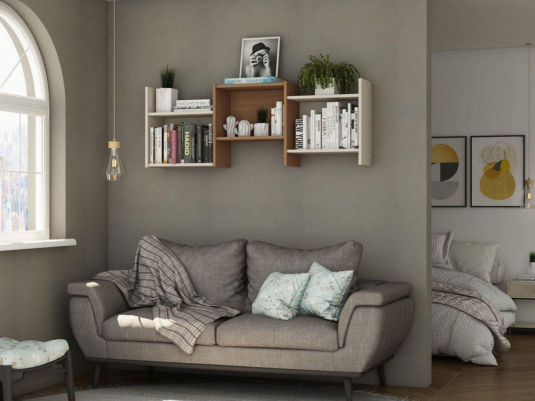Applesham Accent Shelves - Off White/Maple Cream