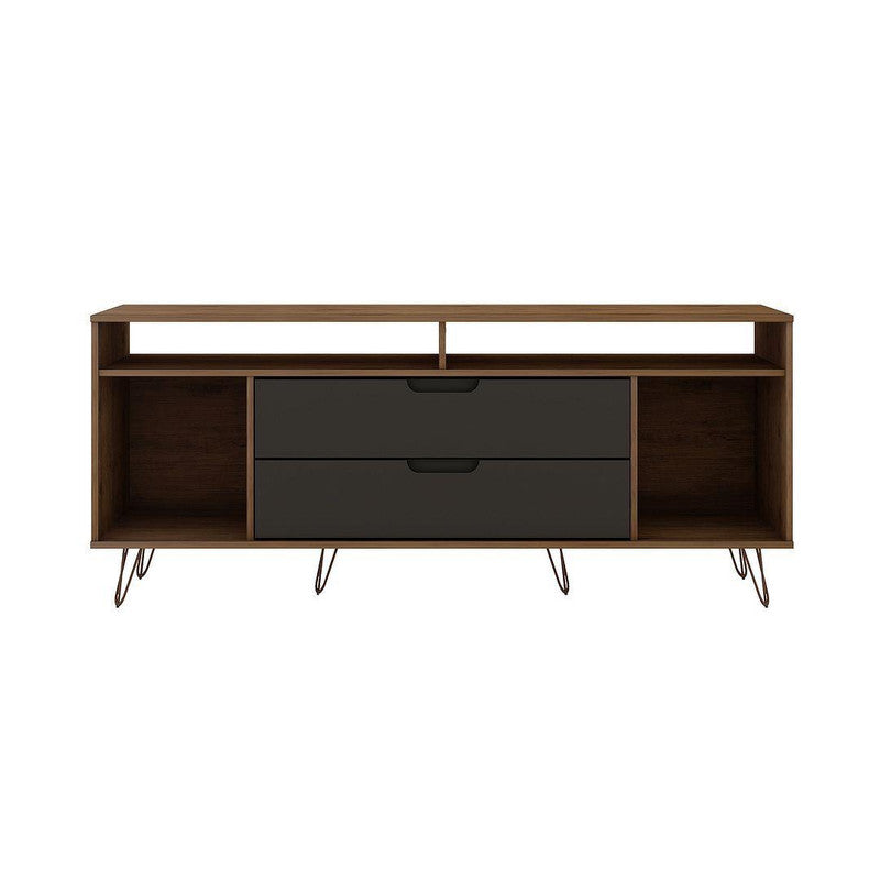 Nuuk TV Stand - Nature/Textured Grey