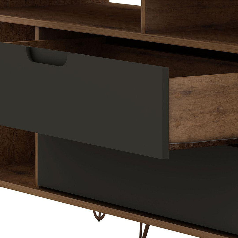 Nuuk TV Stand - Nature/Textured Grey